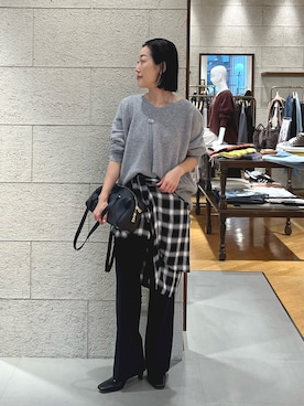 「RIVE DROITE（リヴドロワ）のアイテム（ブーツ）」を使った、emi95152さん（骨格ウェーブ・レディース・159cm）の秋コーディネート