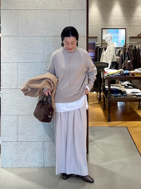 「アイテム（その他アウター）」を使った、emi95152さん（レディース・159cm）の秋コーディネート