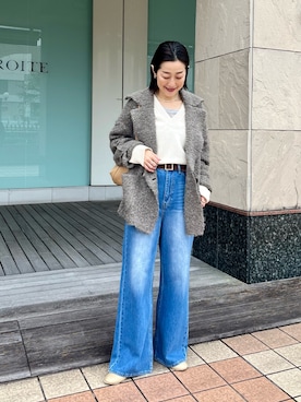 「RIVE DROITE（リヴドロワ）のアイテム（ブーツ）」を使った、emi95152さん（骨格ウェーブ・レディース・159cm）の秋コーディネート