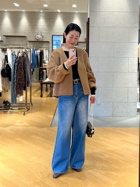 「RIVE DROITE（リヴドロワ）のアイテム（ブーツ）」を使った、emi95152さん（骨格ウェーブ・レディース・159cm）の秋コーディネート