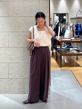 「キレイめコーデ」｜「アイテム（その他シューズ）」を使った、emi95152さん（レディース・159cm）の夏コーディネート