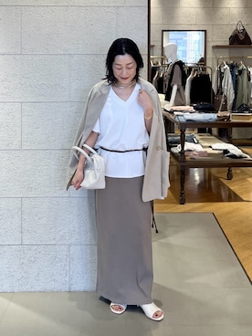 「RIVE DROITE（リヴドロワ）のアイテム（アクセサリー）」を使った、emi95152さん（レディース・159cm）の春コーディネート