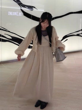 「MURUA（ムルーア）のアイテム」を使った、MIKKIさん（レディース・156cm）の秋コーディネート