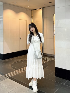 「アイテム（ワンピース/ドレス）」を使った、MIKKIさん（レディース・156cm）の秋コーディネート