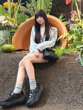 「COACH（コーチ）のアイテム」を使った、MIKKIさん（レディース・156cm）の秋コーディネート