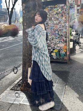 「FILA（フィラ）のアイテム」を使った、MIKKIさん（レディース・156cm）の秋コーディネート