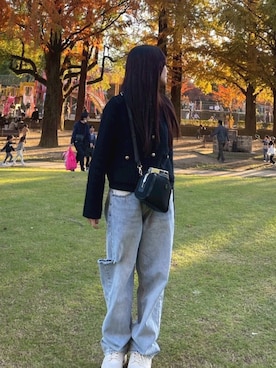 「アイテム（リング）」を使った、MIKKIさん（レディース・156cm）の秋コーディネート