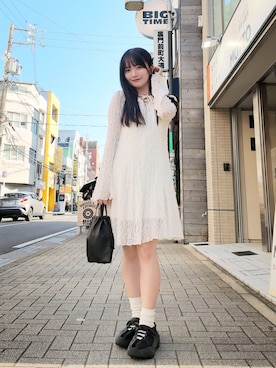「Aeta（アエタ）のアイテム」を使った、MIKKIさん（レディース・156cm）の春コーディネート