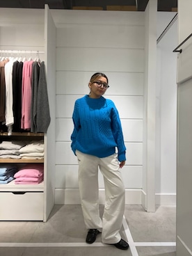 「アイテム（スウェットパンツ）」を使った、krkoooooさん（レディース・161cm・20代）の冬コーディネート