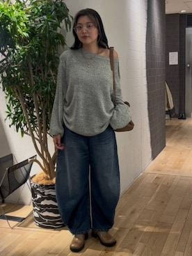 「eL（エル）のアイテム」を使った、krkoooooさん（レディース・161cm）の秋コーディネート