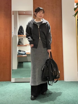 「BARNYARDSTORM（バンヤードストーム）のBARNYARDSTORM / ハイブリッドストレッチブーツ（ブーツ）」を使った、bynamuさん（レディース・168cm）の秋コーディネート