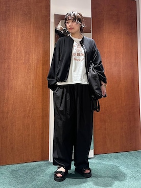 「BARNYARDSTORM（バンヤードストーム）のアイテム（パンツ）」を使った、bynamuさん（レディース・168cm）の春コーディネート