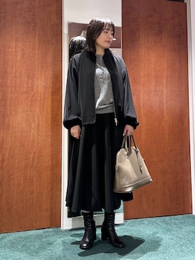 「アイテム（その他小物）」を使った、bynamuさん（レディース・168cm）の秋コーディネート