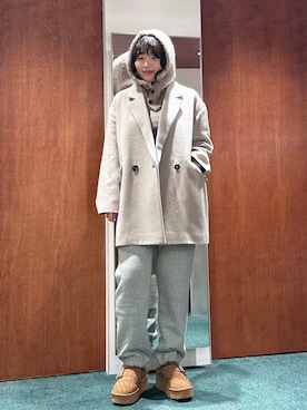 「アイテム（ピーコート）」を使った、bynamuさん（レディース・168cm・20代）の秋コーディネート