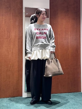 「アイテム（スウェット）」を使った、bynamuさん（レディース・168cm・20代）の秋コーディネート