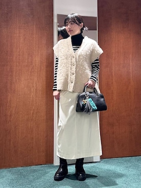 「アイテム（キーホルダー）」を使った、bynamuさん（レディース・168cm・20代）の秋コーディネート