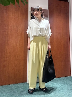 「BARNYARDSTORM（バンヤードストーム）のアイテム（パンツ）」を使った、bynamuさん（レディース・168cm）の春コーディネート