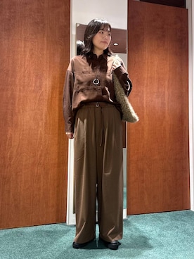 「アイテム（その他小物）」を使った、bynamuさん（レディース・168cm）の秋コーディネート