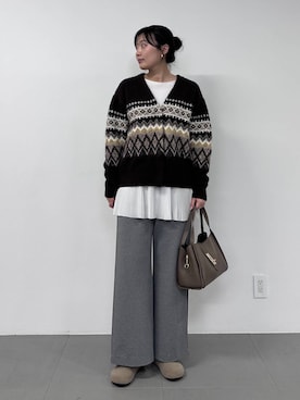 「MILOS（ミロス）のアイテム」を使った、bynamuさん（レディース・168cm）の秋コーディネート