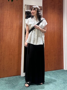 「PLAKTON（プラクトン）のアイテム」を使った、bynamuさん（レディース・168cm）の夏コーディネート