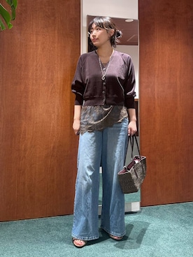 「The Bagmati（ザバグマティ）のアイテム（かごバッグ）」を使った、bynamuさん（レディース・168cm）の春コーディネート