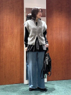 「アイテム（バックパック/リュック）」を使った、bynamuさん（レディース・168cm・20代）の秋コーディネート