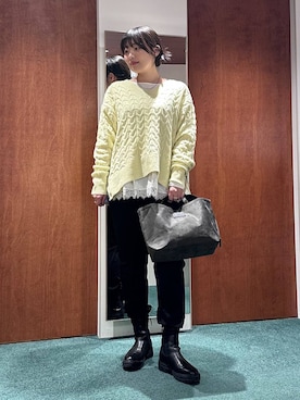 「BARNYARDSTORM（バンヤードストーム）のBARNYARDSTORM / 裾フリルブラウス / ハンドウォッシャブル 【YouTube「i.style closet」紹介アイテム】（シャツ/ブラウス）」を使った、bynamuさん（レディース・168cm）の秋コーディネート