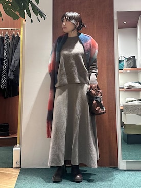 「BARNYARDSTORM（バンヤードストーム）のアイテム」を使った、bynamuさん（レディース・168cm）の冬コーディネート