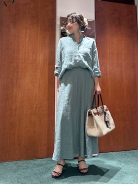 「COTTO（コトゥー）のアイテム」を使った、bynamuさん（レディース・168cm）の春コーディネート