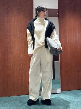 「アイテム（スリッポン）」を使った、bynamuさん（レディース・168cm・20代）の秋コーディネート