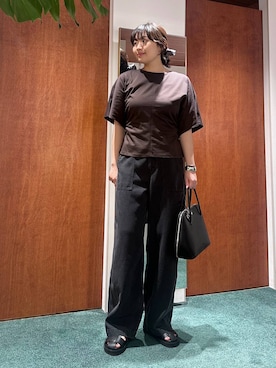 「ADD CULUMN（アドカラム）のアイテム」を使った、bynamuさん（レディース・168cm）の春コーディネート