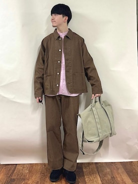 金澤さん(メンズ・178cm)の春コーディネート