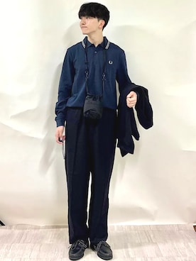 「SHIPS（シップス）のアイテム」を使った、金澤さん（メンズ・178cm）の秋コーディネート
