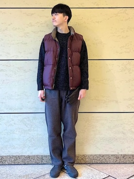 金澤さん（メンズ・178cm）の冬コーディネート