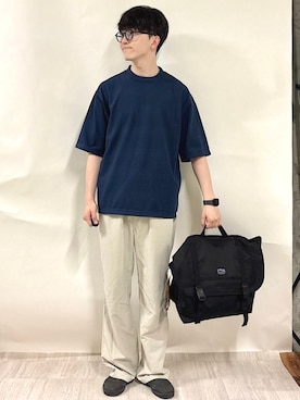 「SHIPS（シップス）のアイテム」を使った、金澤さん（メンズ・178cm）の夏コーディネート