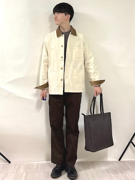 「グラミチ」｜金澤さん（メンズ・178cm）の秋コーディネート