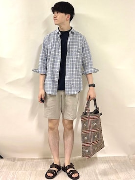 金澤さん(メンズ・178cm)の夏コーディネート