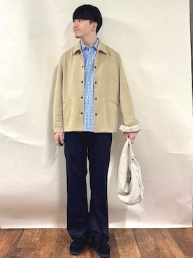 金澤さん(メンズ・178cm)の春コーディネート