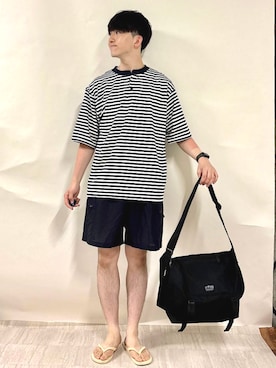 金澤さん(メンズ・178cm)の夏コーディネート