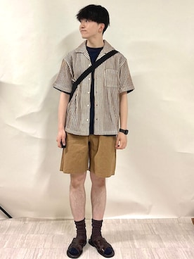 金澤さん(メンズ・178cm)の夏コーディネート