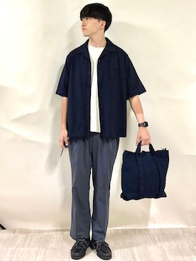 金澤さん(メンズ・178cm)の夏コーディネート