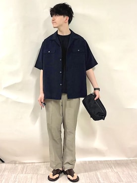 金澤さん(メンズ・178cm)の夏コーディネート