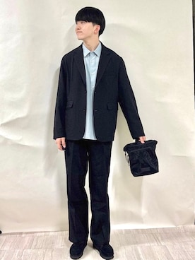 「SHIPS（シップス）のアイテム」を使った、金澤さん（メンズ・178cm）の春コーディネート