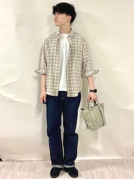 金澤さん(メンズ・178cm)の春コーディネート