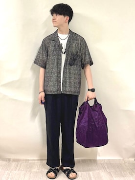 金澤さん(メンズ・178cm)の夏コーディネート