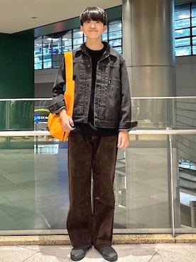 「Gジャン」｜金澤さん（メンズ・178cm）の秋コーディネート
