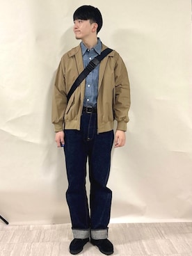 「STANDARD SUPPLY（スタンダードサプライ）のアイテム」を使った、金澤さん（メンズ・178cm）の春コーディネート