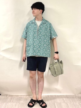 金澤さん(メンズ・178cm)の夏コーディネート