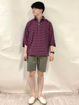 金澤さん(メンズ・178cm)の夏コーディネート