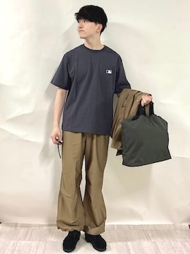「STANDARD SUPPLY（スタンダードサプライ）のアイテム」を使った、金澤さん（メンズ・178cm）の夏コーディネート